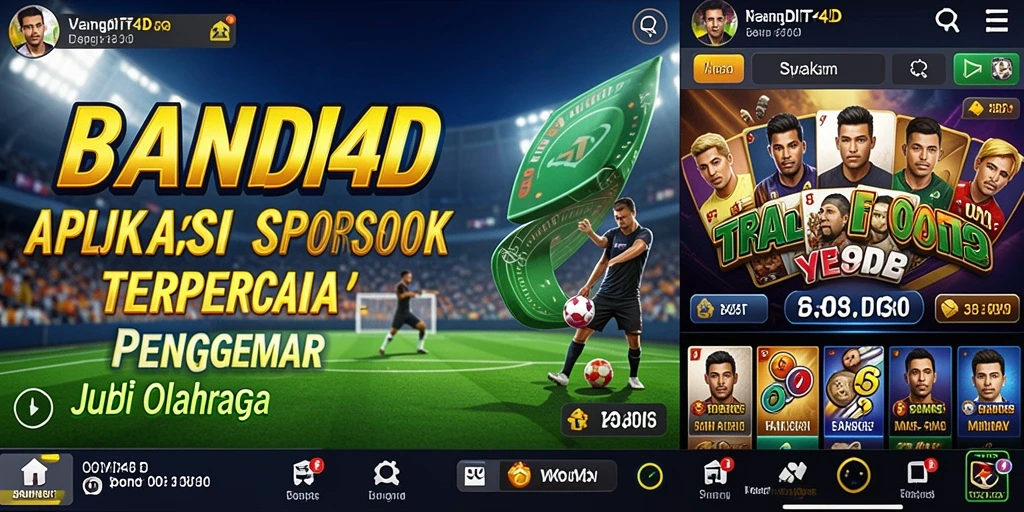 Tangkapan layar BANDIT4D menunjukkan pengalaman taruhan olahraga yang menarik.