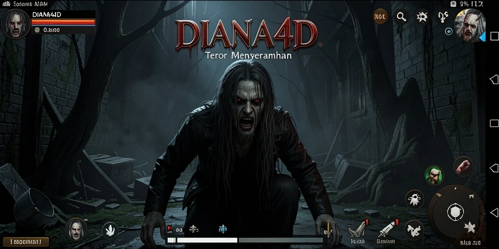 Screenshot menampilkan aksi menegangkan dalam DIANA4D.