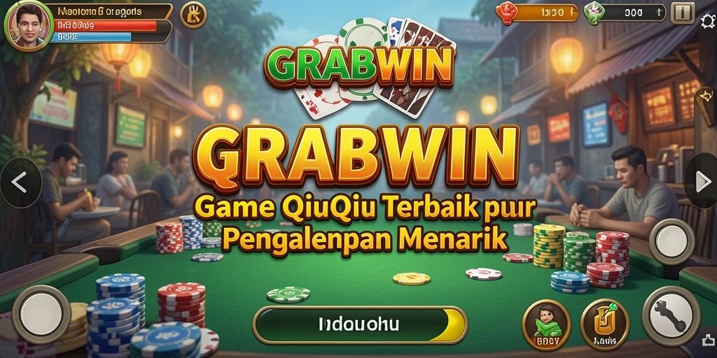 Tampilan gameplay QiuQiu yang seru dan menarik di GRABWIN.