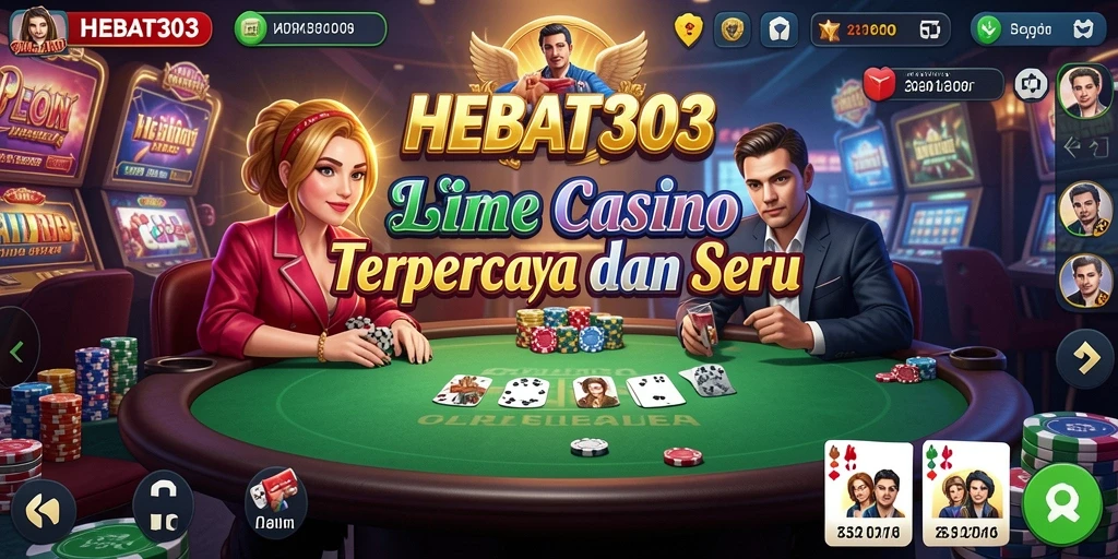 Tampilan interaktif gameplay Live Casino HEBAT303.