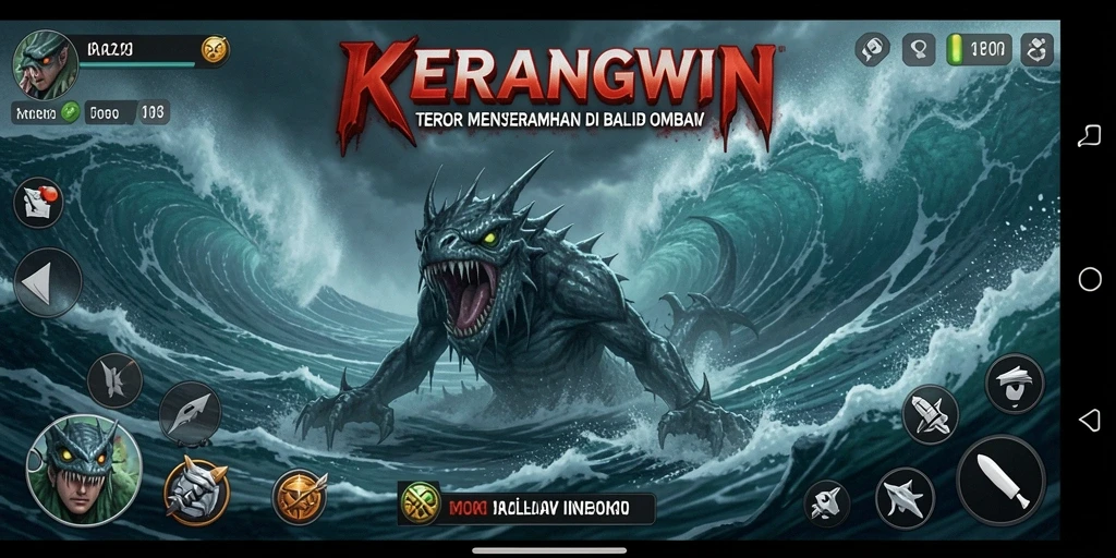 Pengalaman gameplay KERANGWIN yang mencekam dan menegangkan.
