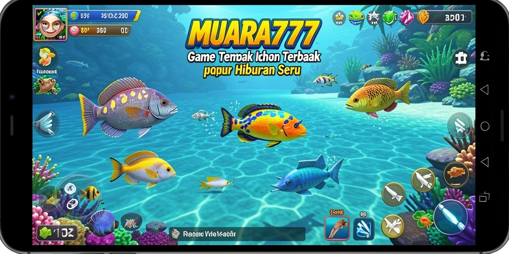 Tangkapan layar gameplay MUARA777 saat menembak ikan.
