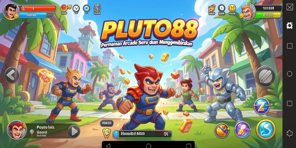 Tampilan gameplay seru PLUTO88 dengan grafis menawan dan tantangan menarik.