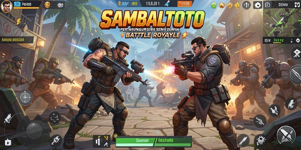Tangkapan layar gameplay SAMBALTOTO menampilkan aksi pertempuran yang mendebarkan.