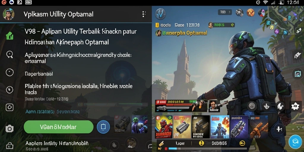 Tangkapan layar V98 yang menunjukkan fitur pengoptimalan Utility yang lengkap.